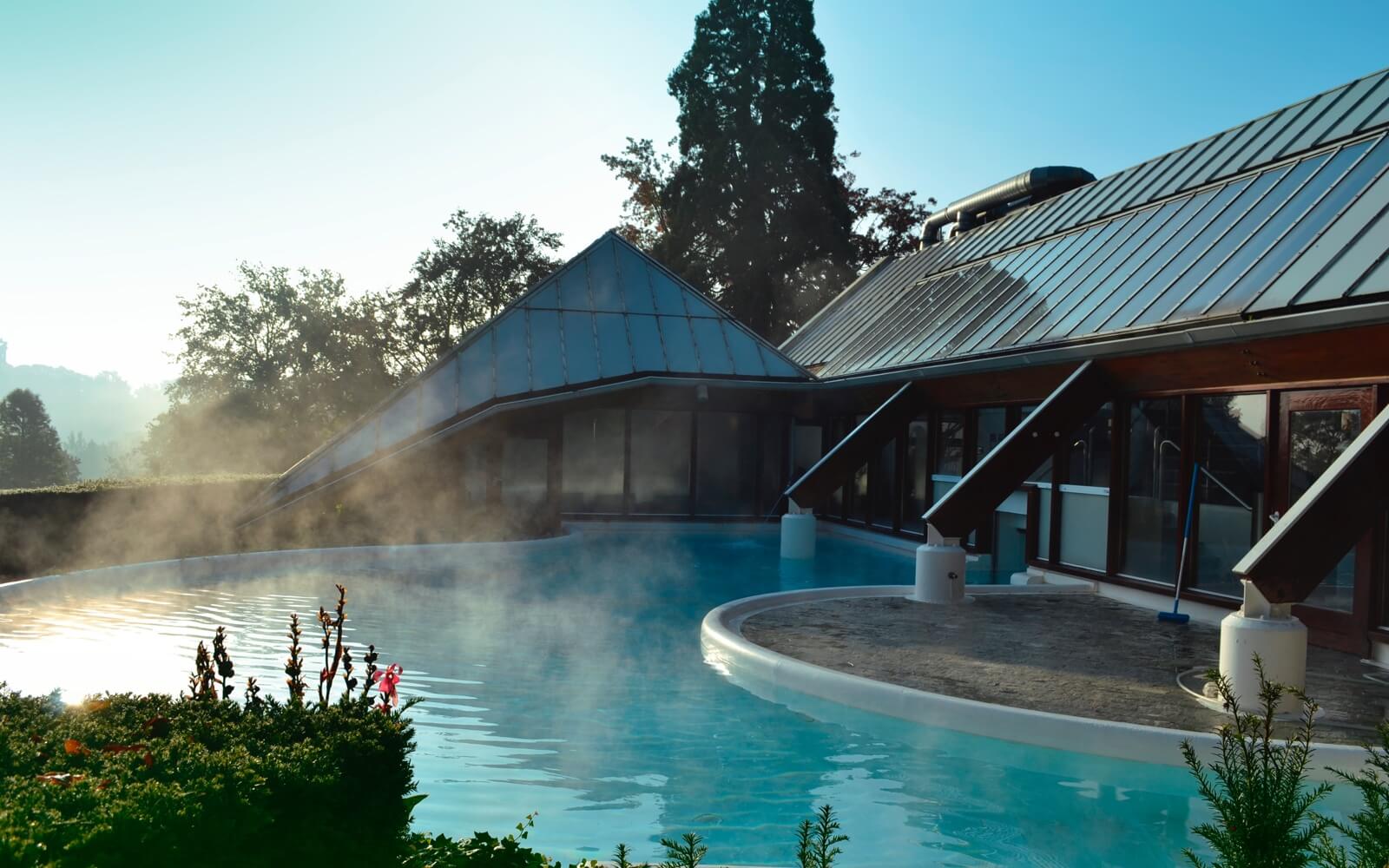 A modern spa and wellness hotel in the hills